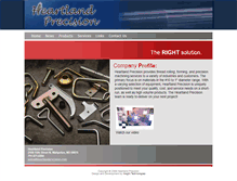 Tablet Screenshot of heartlandprecision.com
